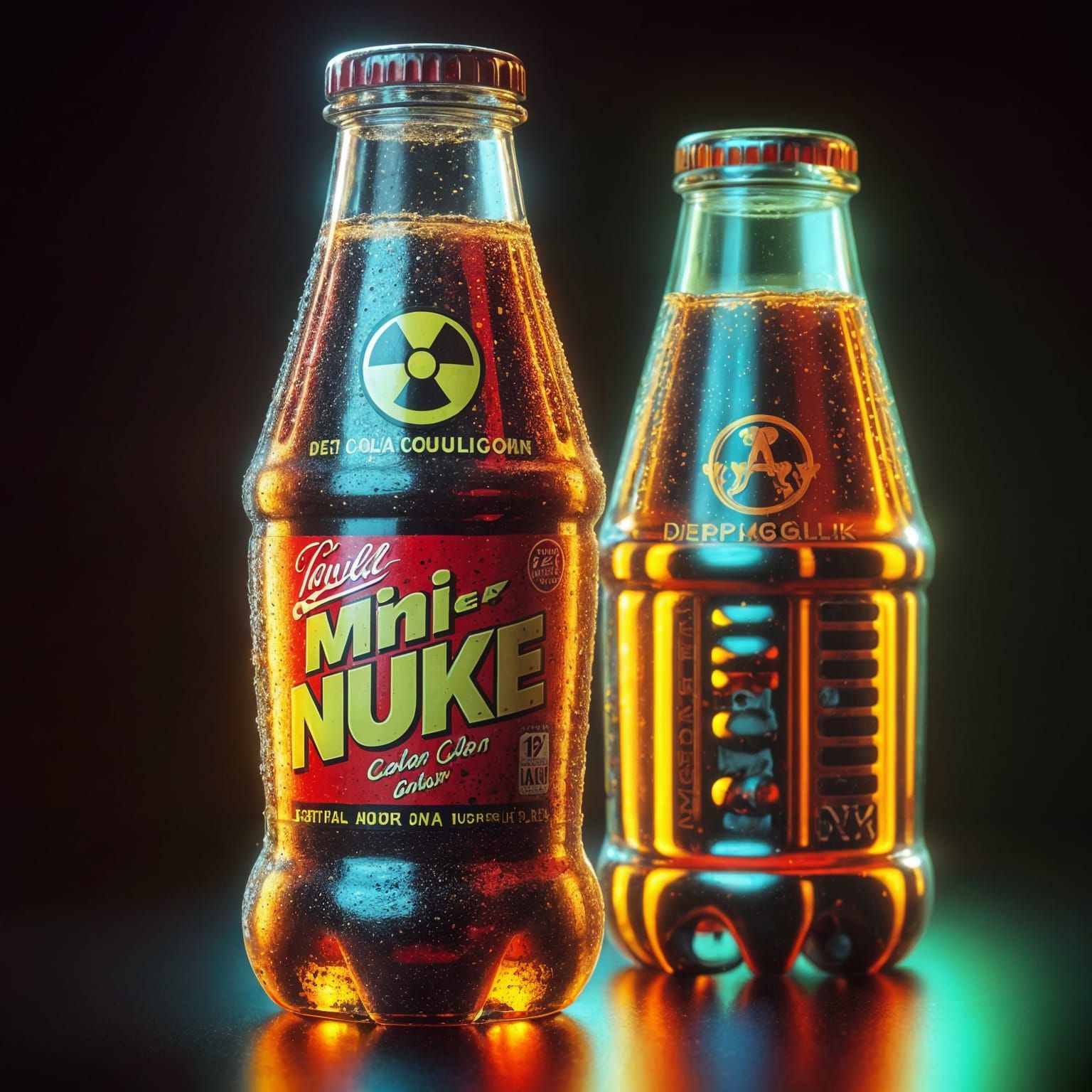 Mini-Nuke Soda Drink in Photorealistic Fine Art