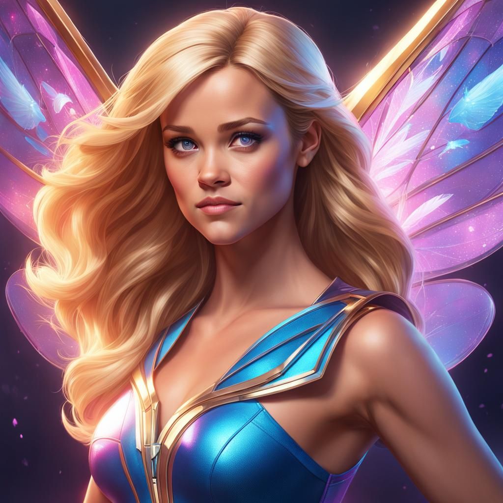 Reese Witherspoon as Stella, Hyperrealistic Portrait