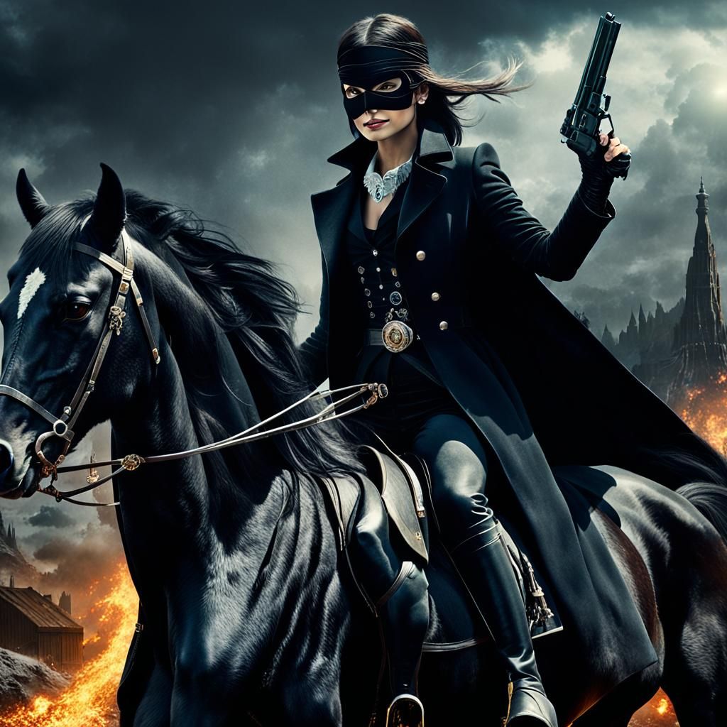 Highway Robber on Black Stallion: Digital Matte Painting