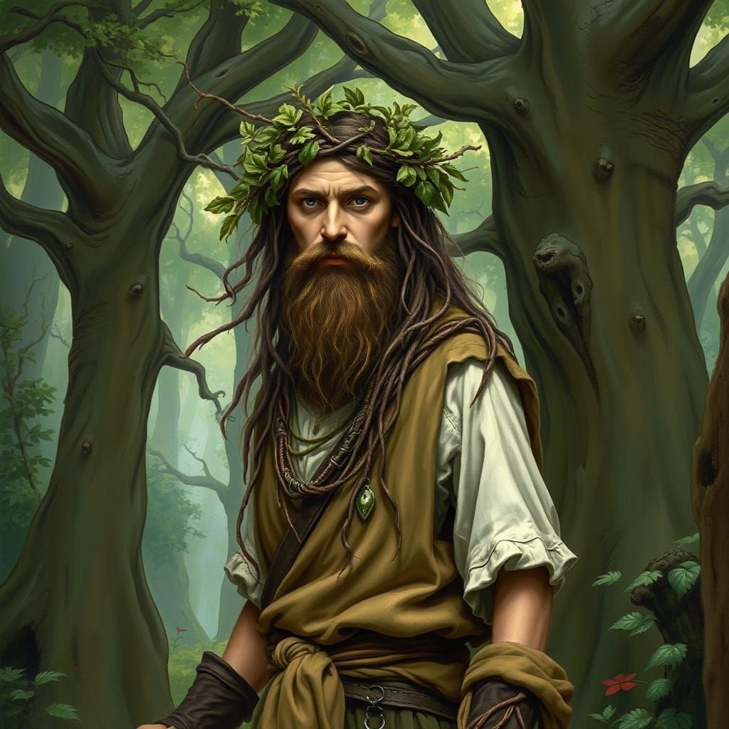 Lord Pan in Lush Woodland: Fantasy Art