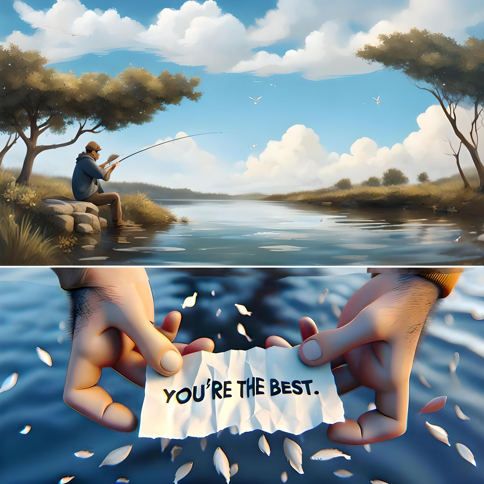 Fishing for Compliments: An AI Interpretation