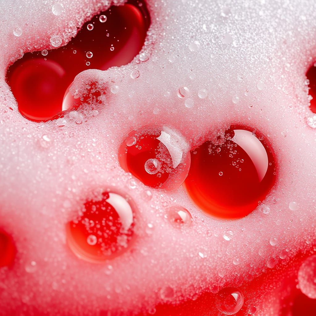 Hyperrealistic Bubbles in a Fizzy Drink Still-Life