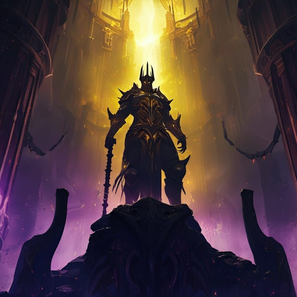 Dark Tyrant on Ancient Ruin Throne