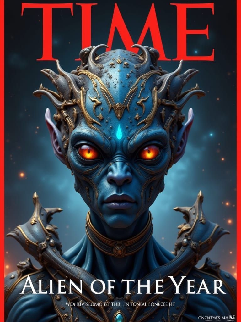 TIME Magazine Cover: Alien of the Year Illustration