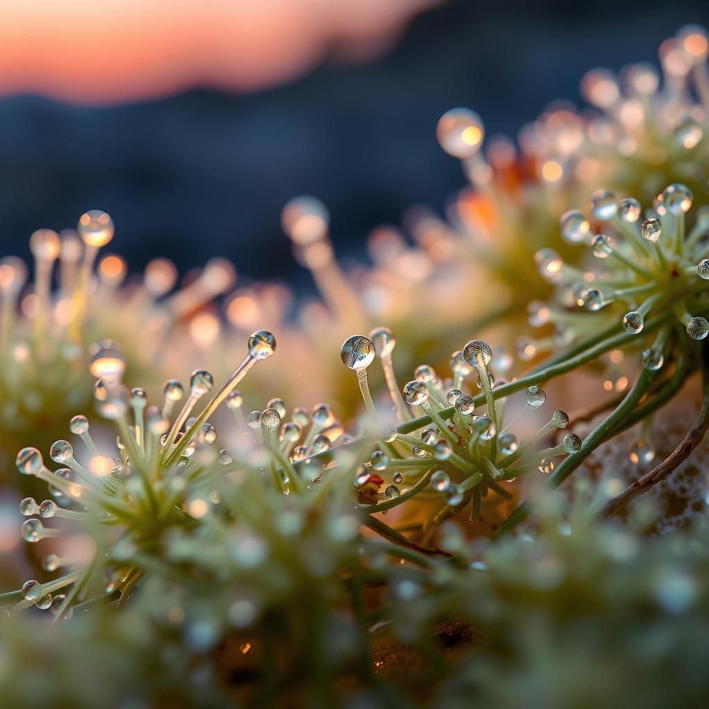 Diatom Hillside at Twilight: Extreme Close-Up