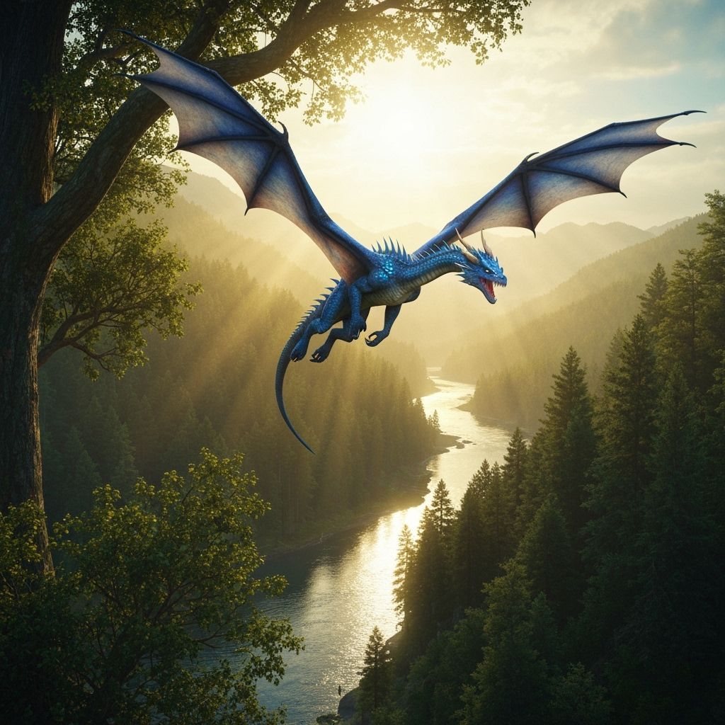 Iridescent Portal Beckons in Digital Art Style