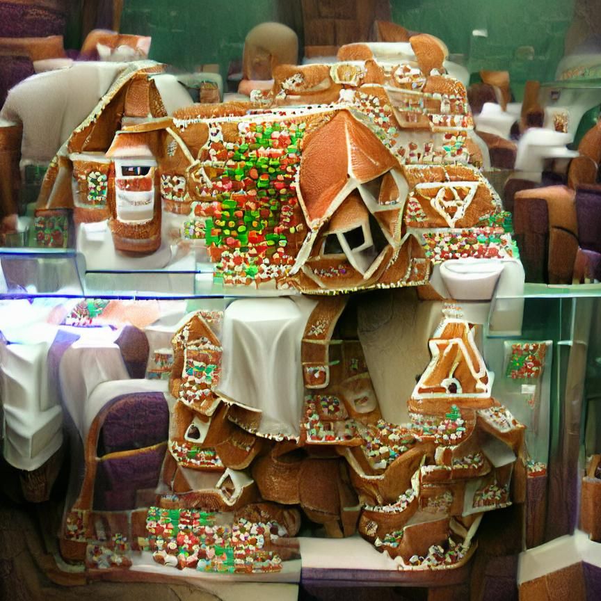 Festive Gingerbread House