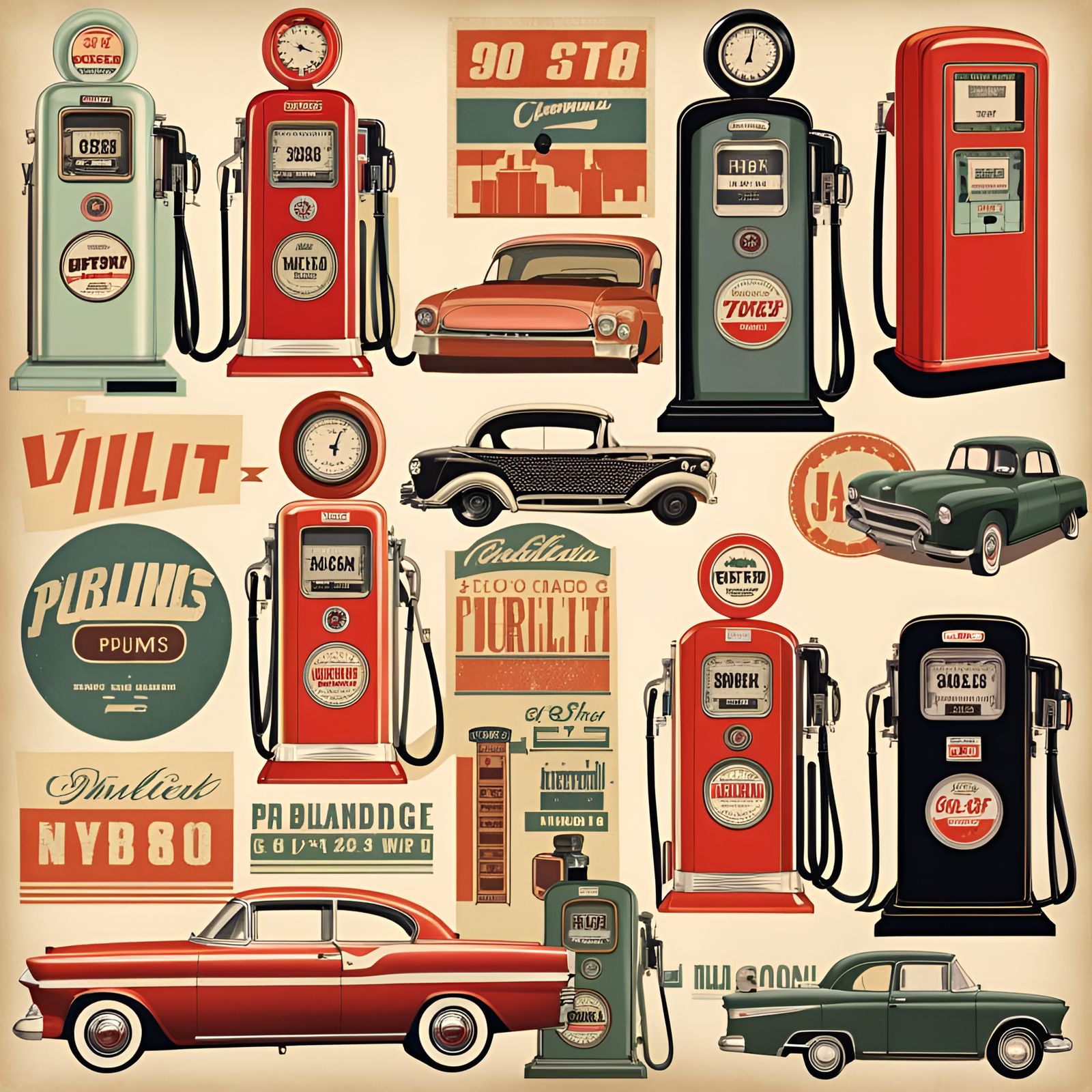 Retro Masculinity Collage