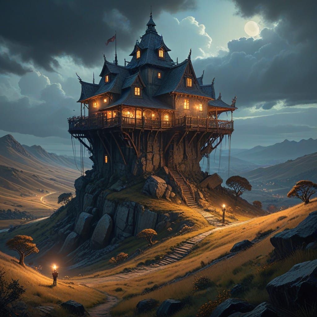 Ethereal Twilight Landscape