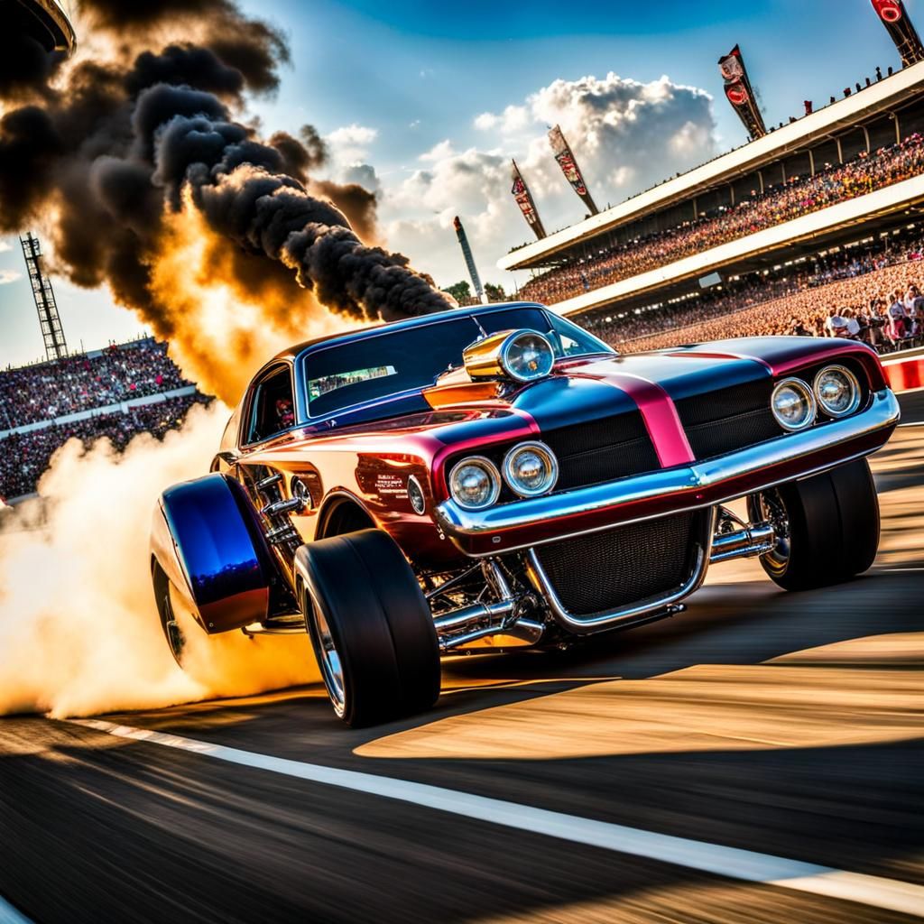 Thrilling Drag Race Between Colani-Themed Futuristic Cars