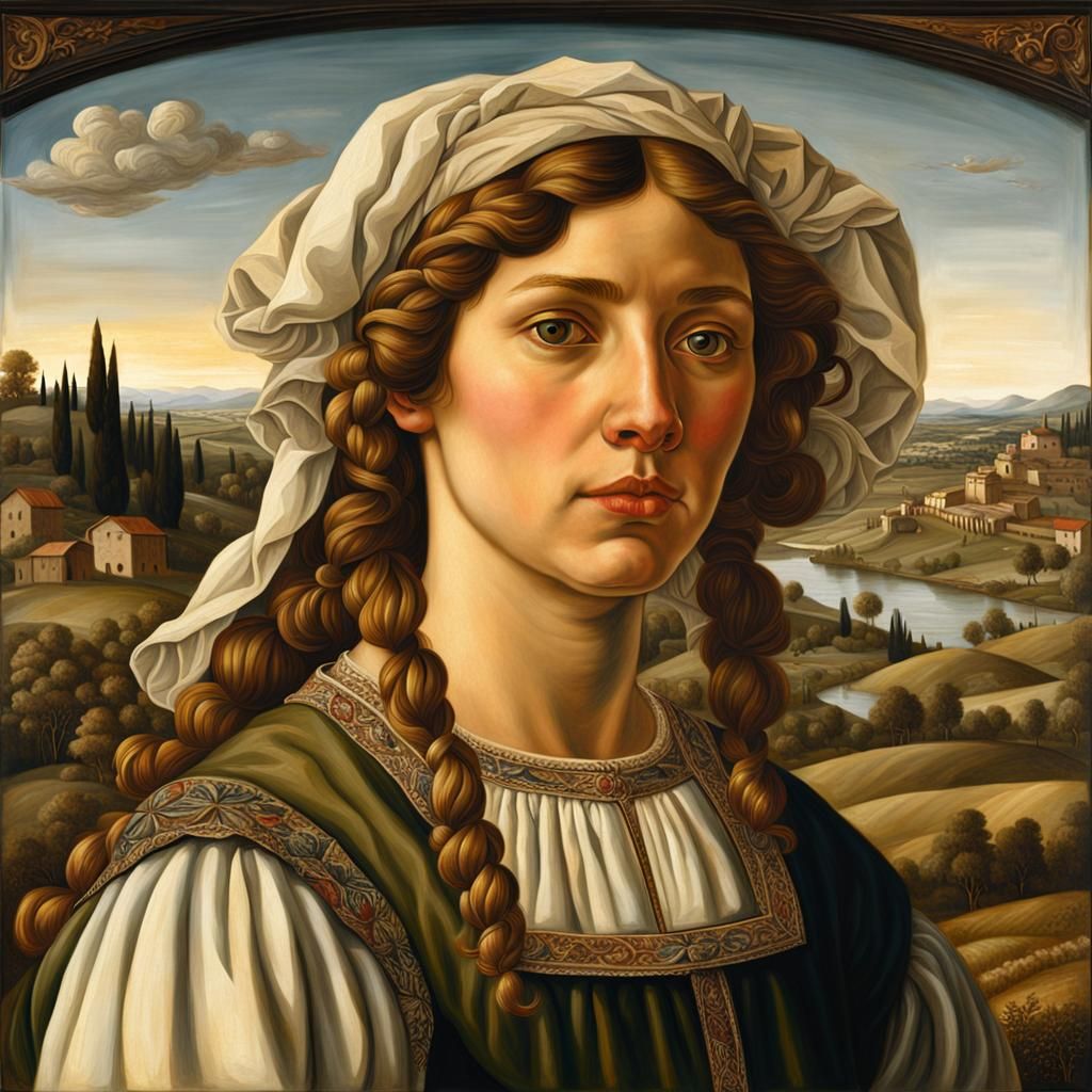 Renaissance Portrait of a Young Peasant Woman