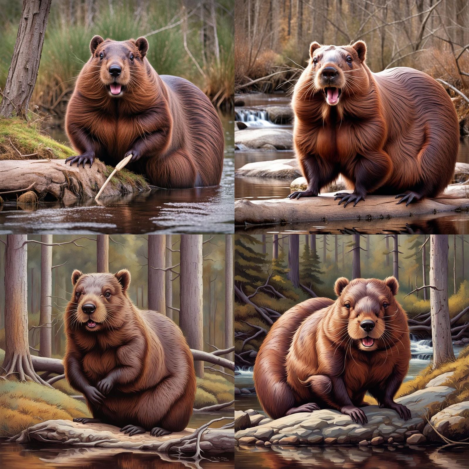 Wynona's Big Brown Beaver: An AI Interpretation