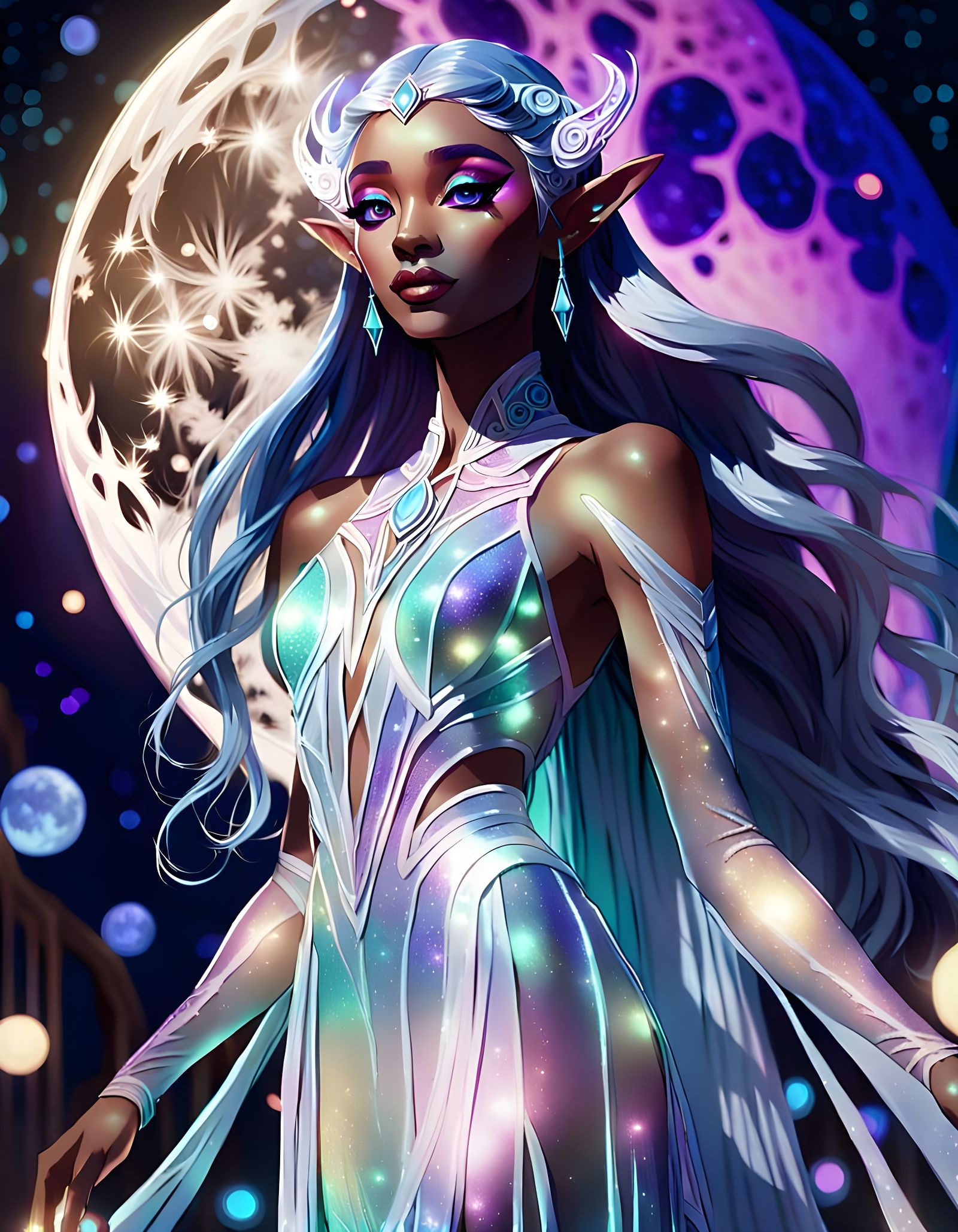 Ethereal Elven Pop Star Luna Melodica on Stage