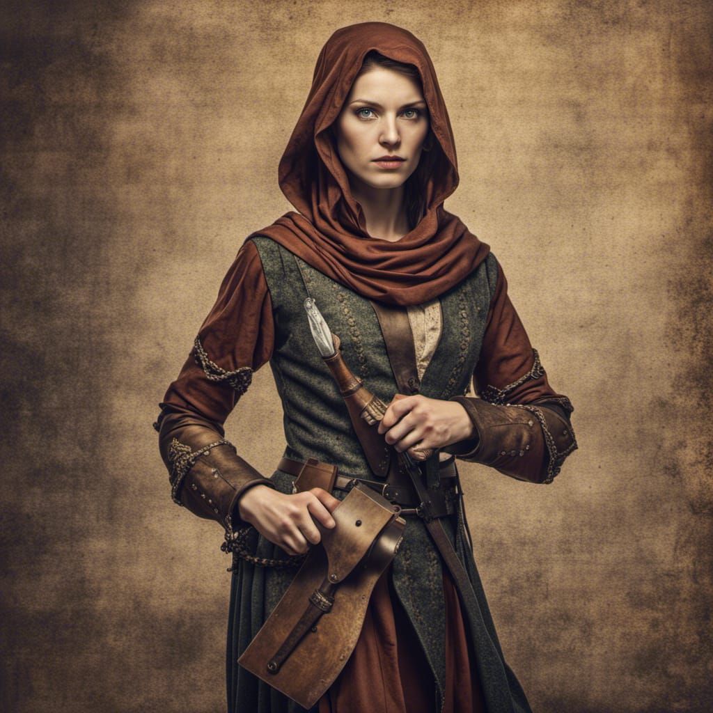 Medieval Female American Spy: Detailed and Stunning