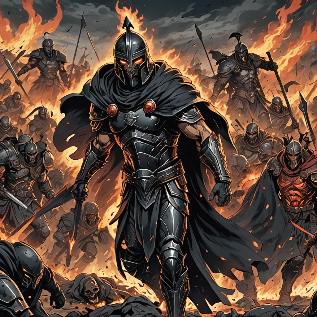 Black fire warmonger Ares