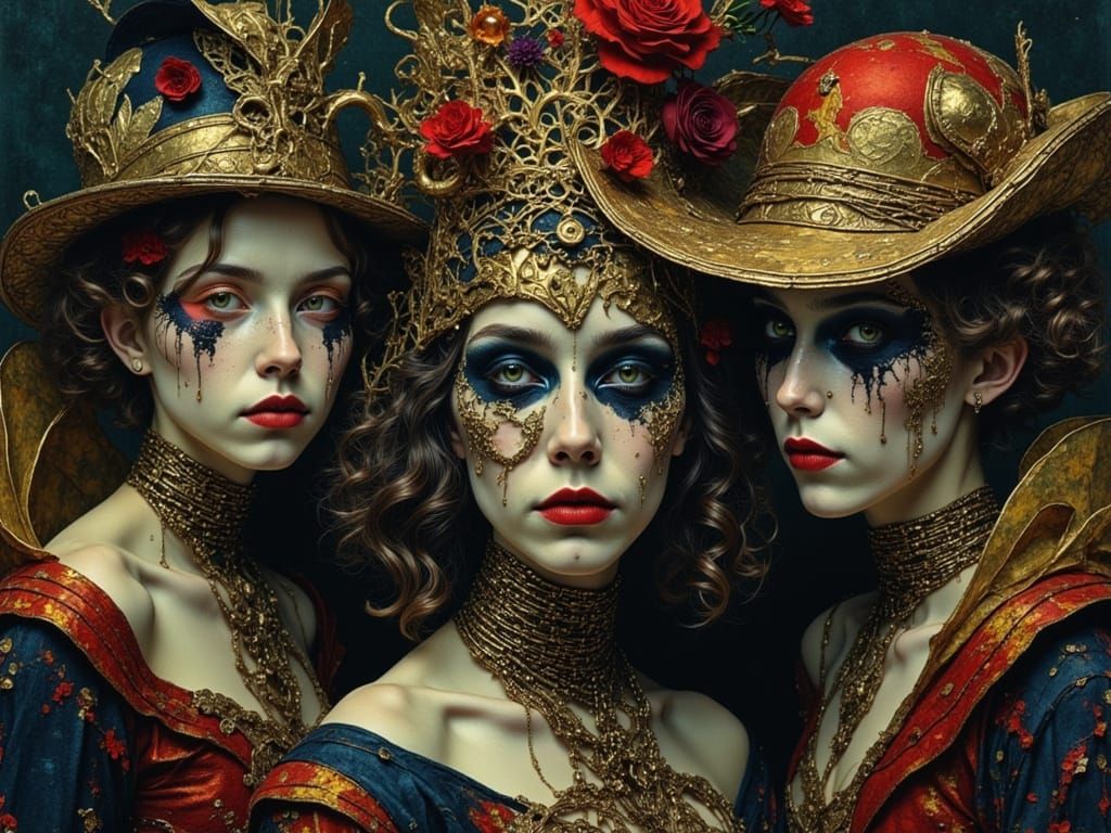 Eccentric Cult Portrait in Dark Fantasy Style