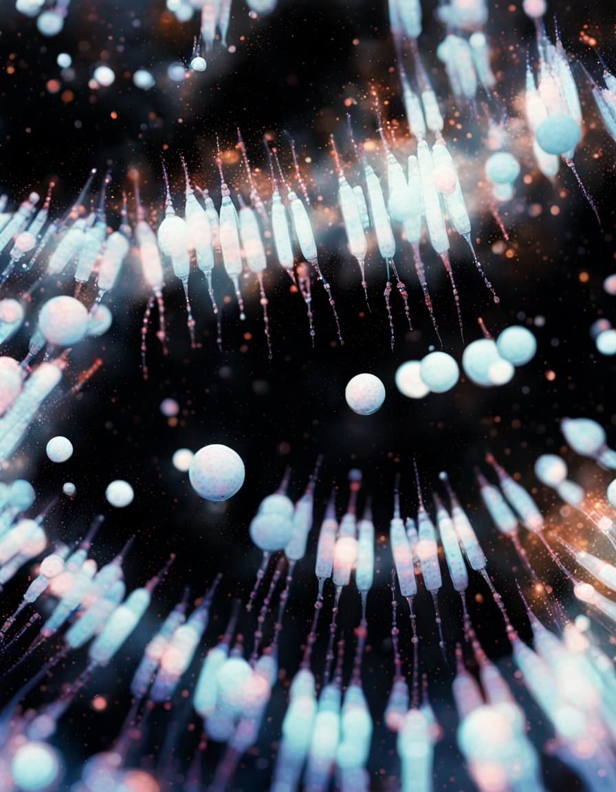 Surreal Leadership Struggle in Glitch Art Style