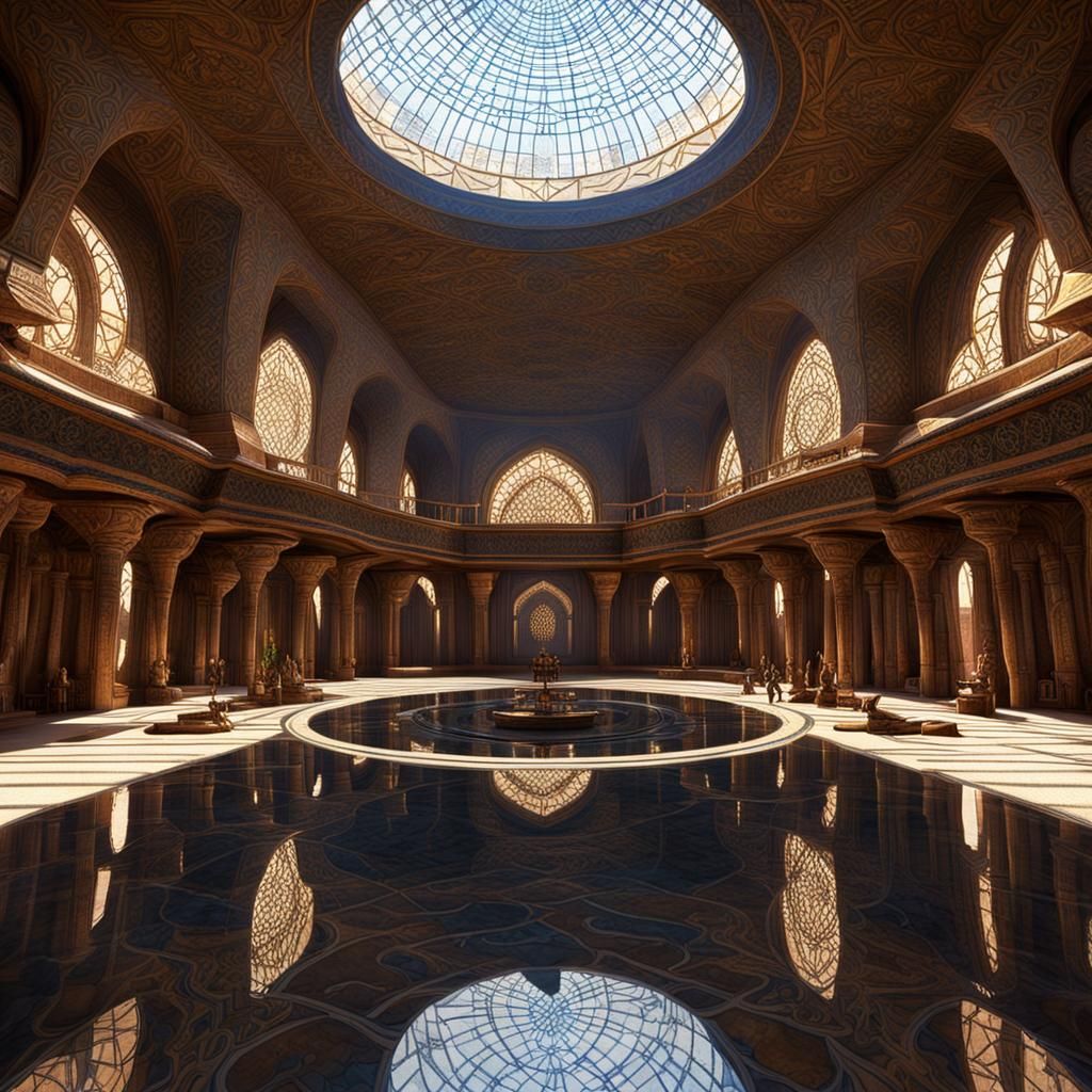 Arrakeen Palace Interior on Desert Planet Arrakis