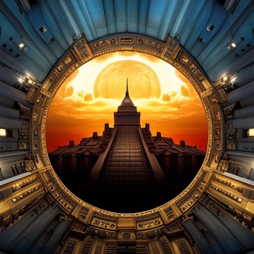 Detailed Floating Orb in Maximalist Fantasy Art