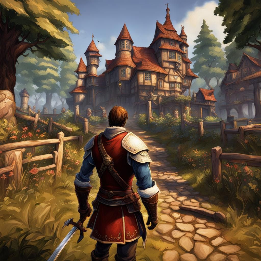 Fable Game Inspired Fantasy Scene
