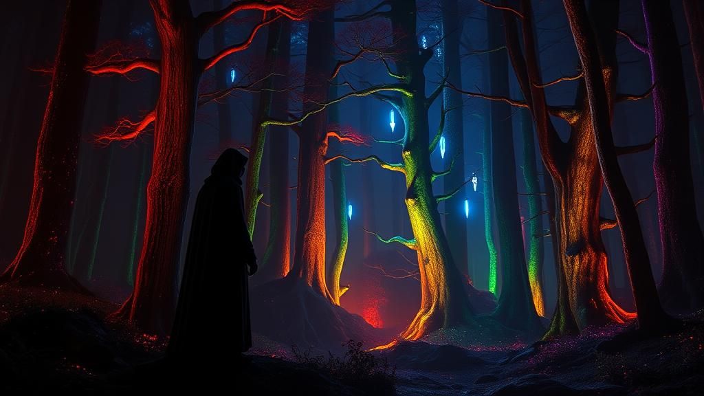 Enchanting Black Forest in Translucent Colors