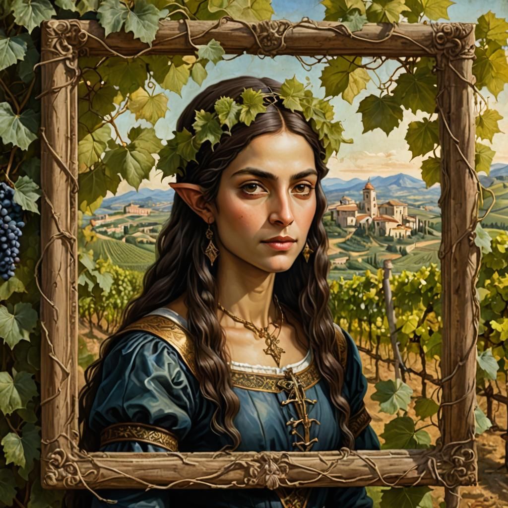 Sicilian Elf Portrait in Renaissance Style