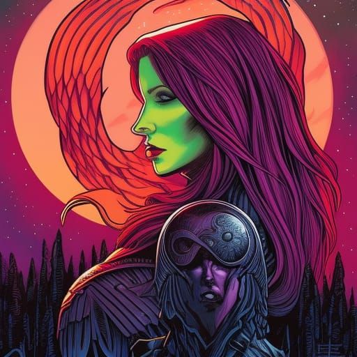 goddess raven Dan Mumford