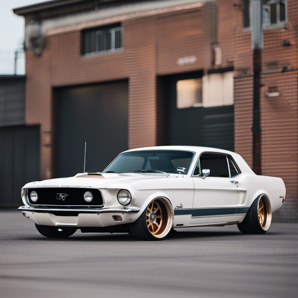 JDM-Inspired 1968 Ford Mustang Coupe on Wheels