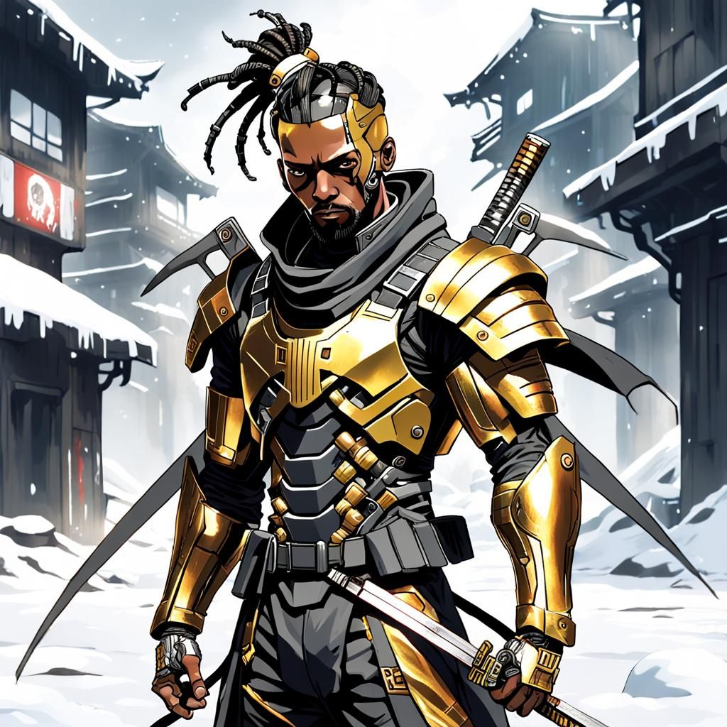 Futuristic Soldier in Cybernetic City, Astral Illustration