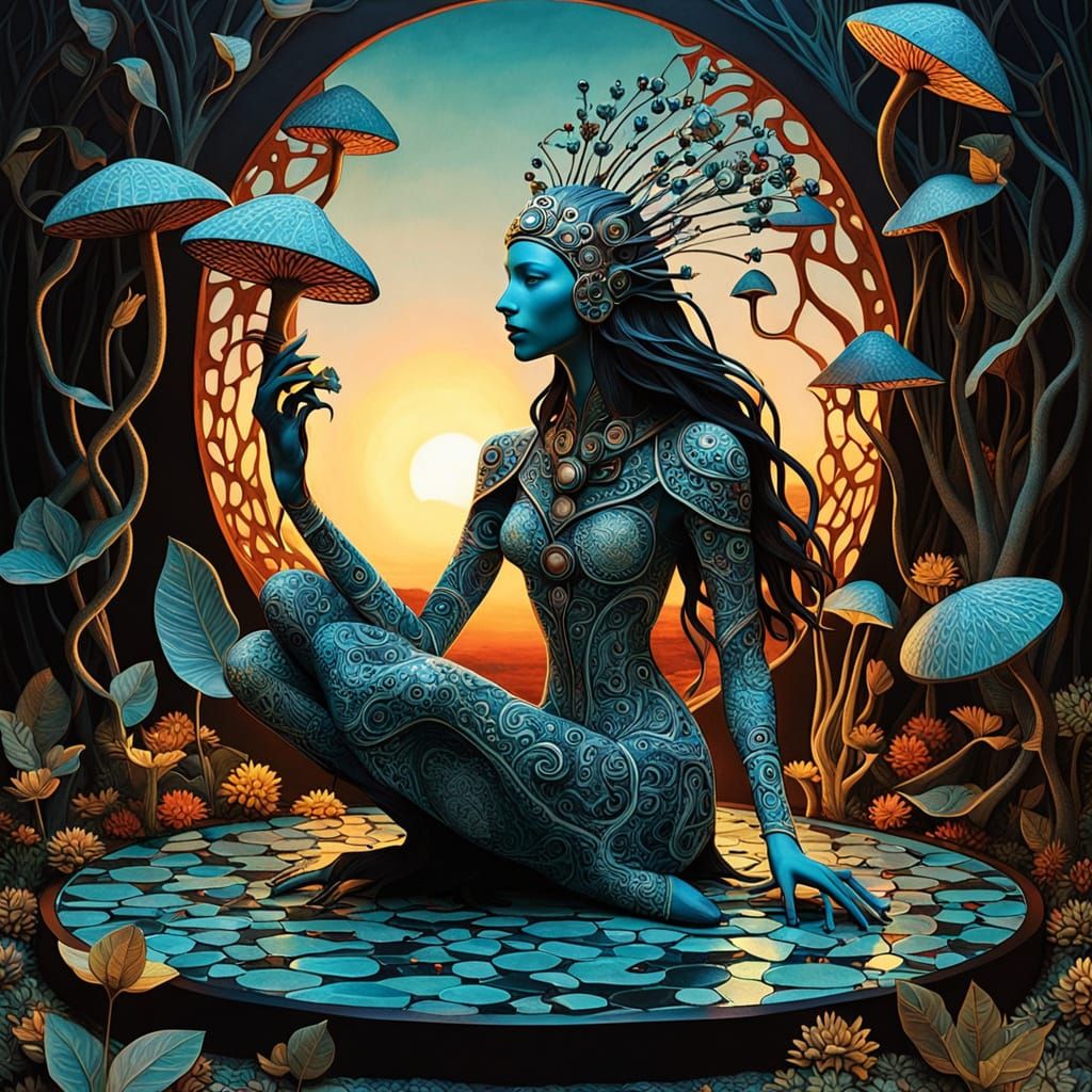 Surreal Fragmented Sculpture: Woman Reclaims Strength in a V...