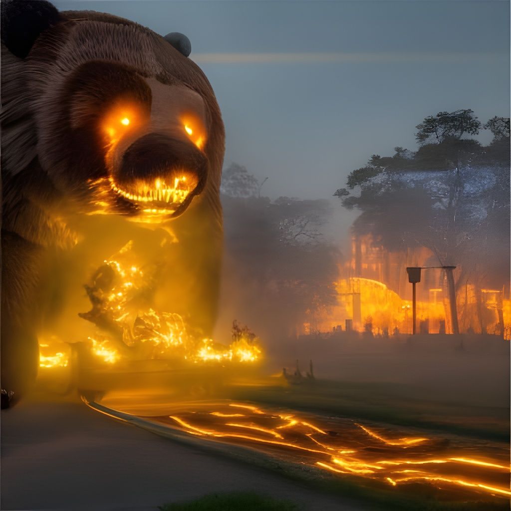Inferno: Giant Fire Bear of Destruction