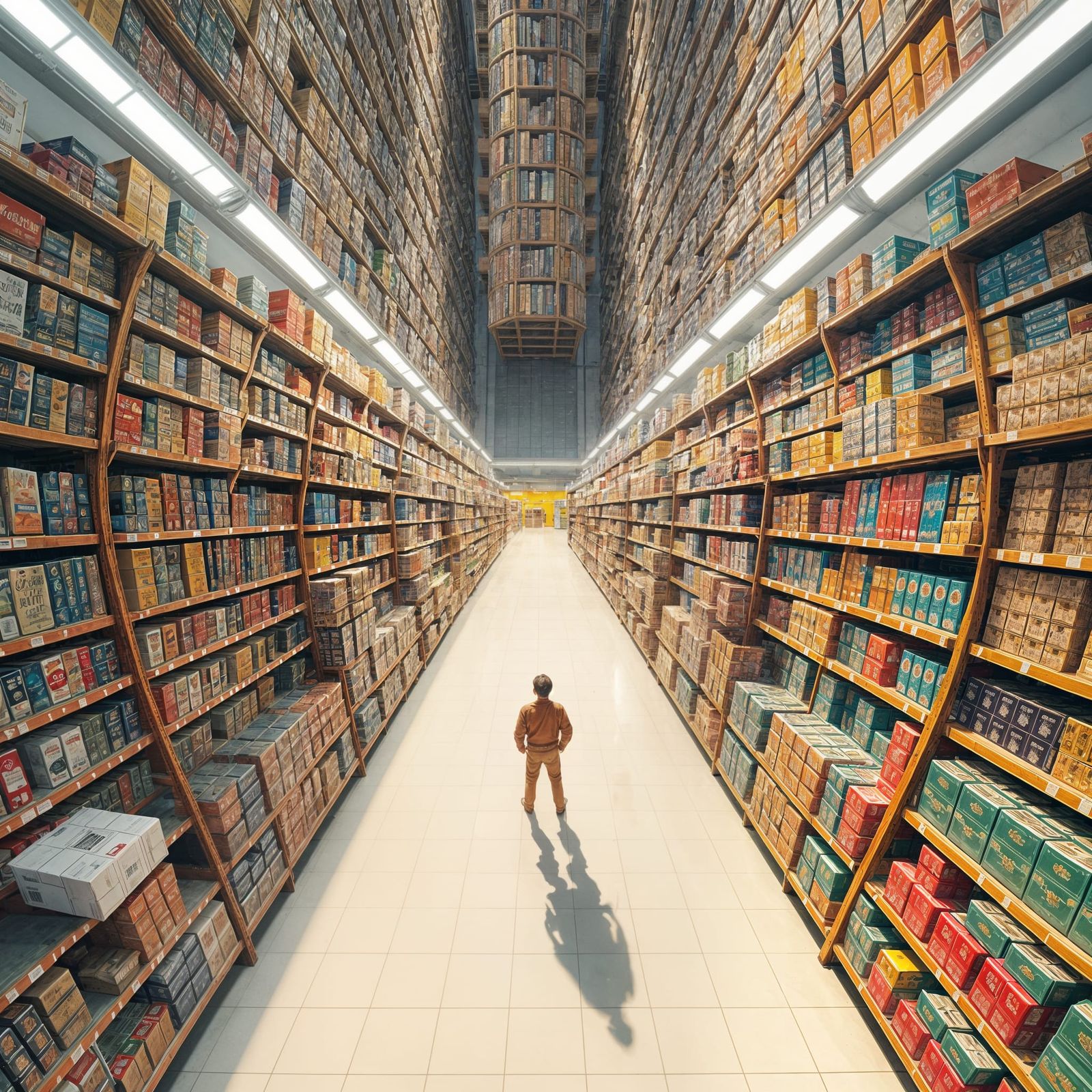 Lost in a Big Box Store: Aerial View