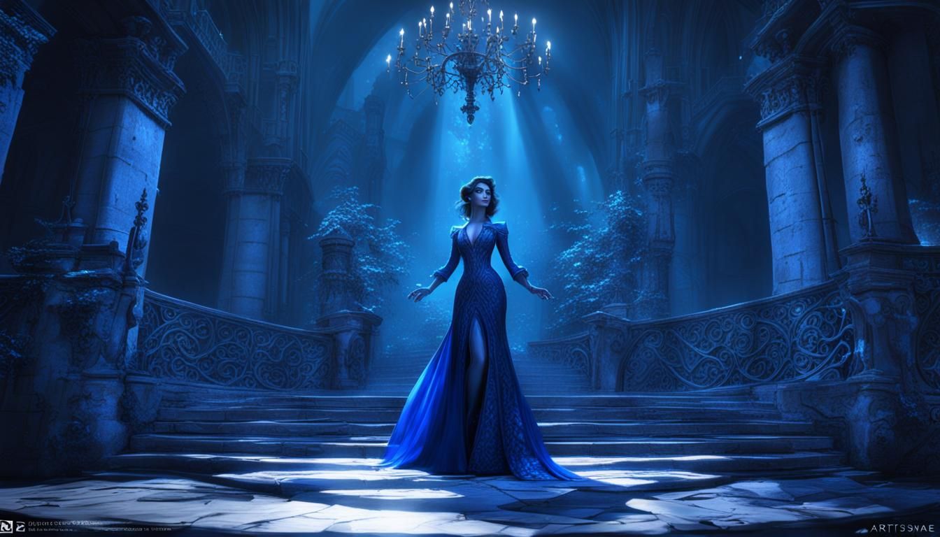 Diva in Blue Sings Her Distress