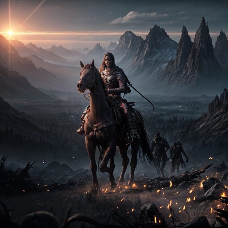 Dark Fantasy Masterpiece: Undead Horde in Epic Battle