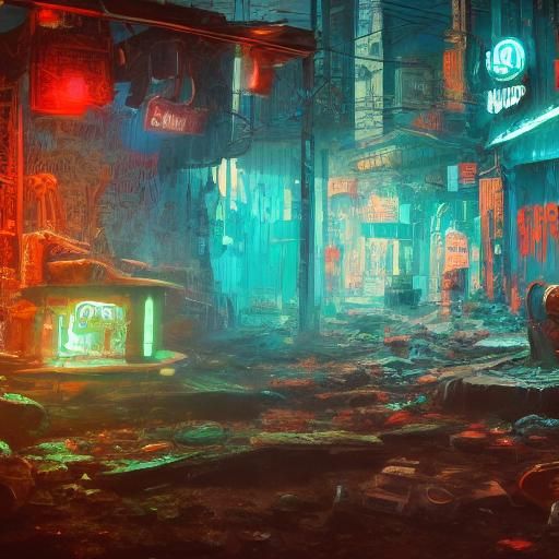 Cheeseburger Wrapped in Toilet Paper: Urban Fantasy Art