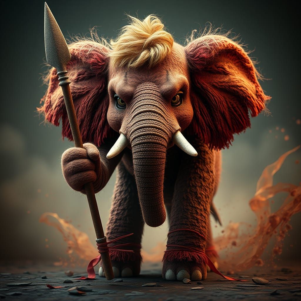 Fierce Wool Elephant Warrior on Artstation