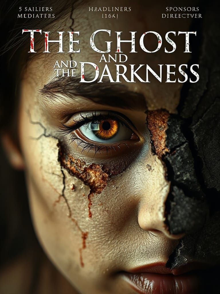 Gothic Horror Movie Poster: The Ghost and the Darkness
