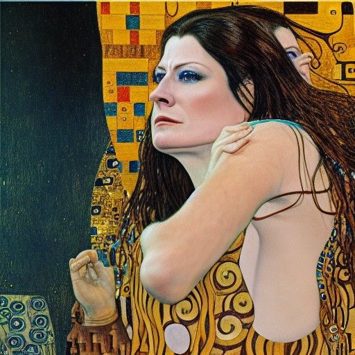 oil painting by Gustav Klimt