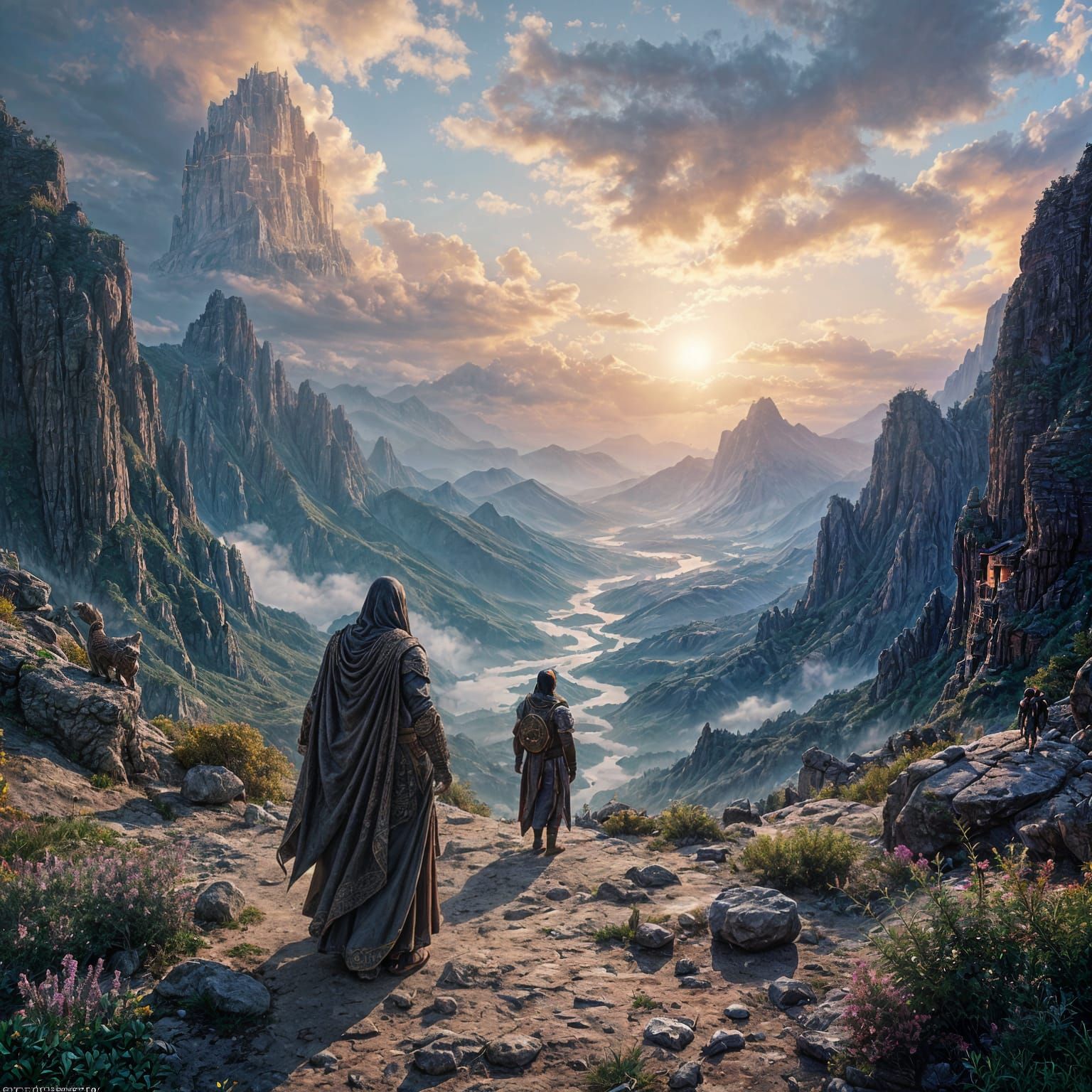 Fantastical Deep Color Matte Painting