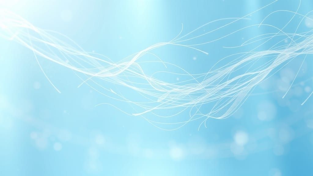 Ethereal Light Blue Wind Flows in High Fantasy