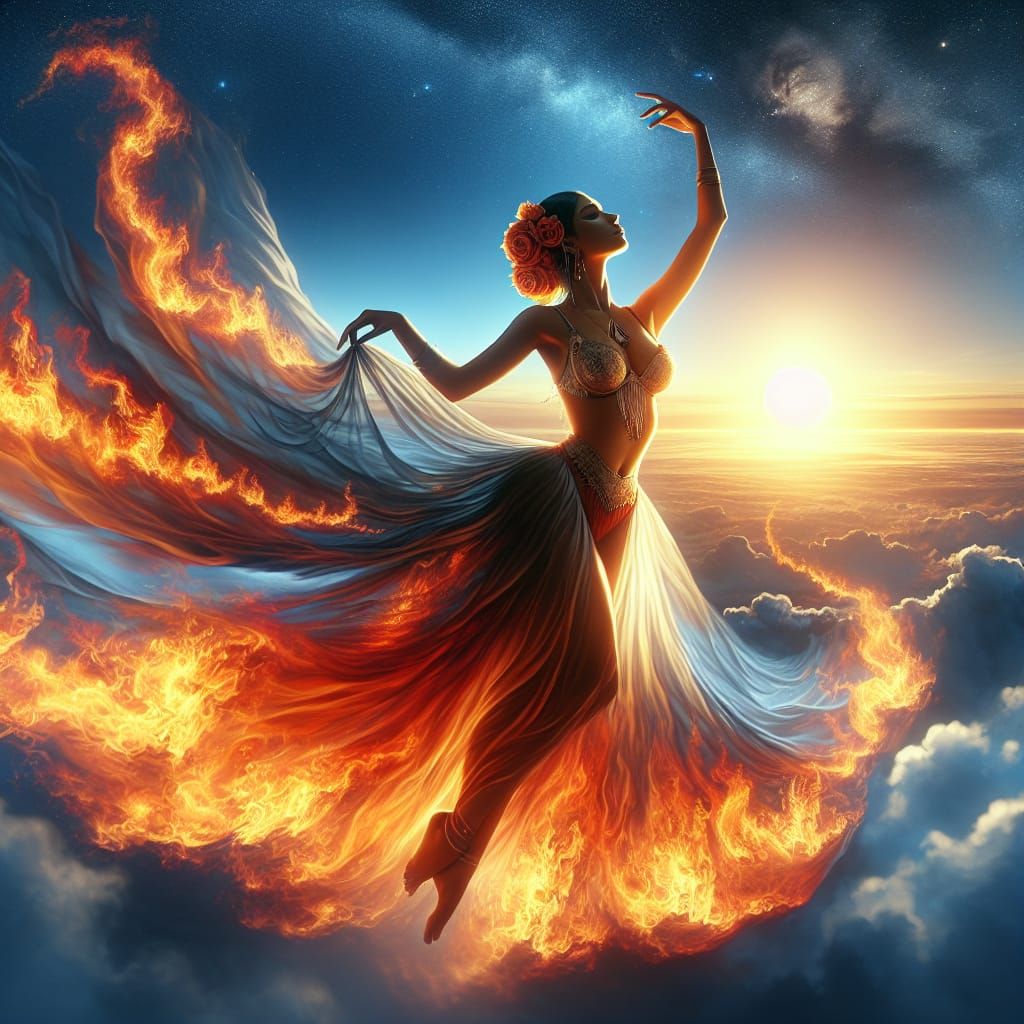 The five Elements – Element Fire – The Fire Dancer 08