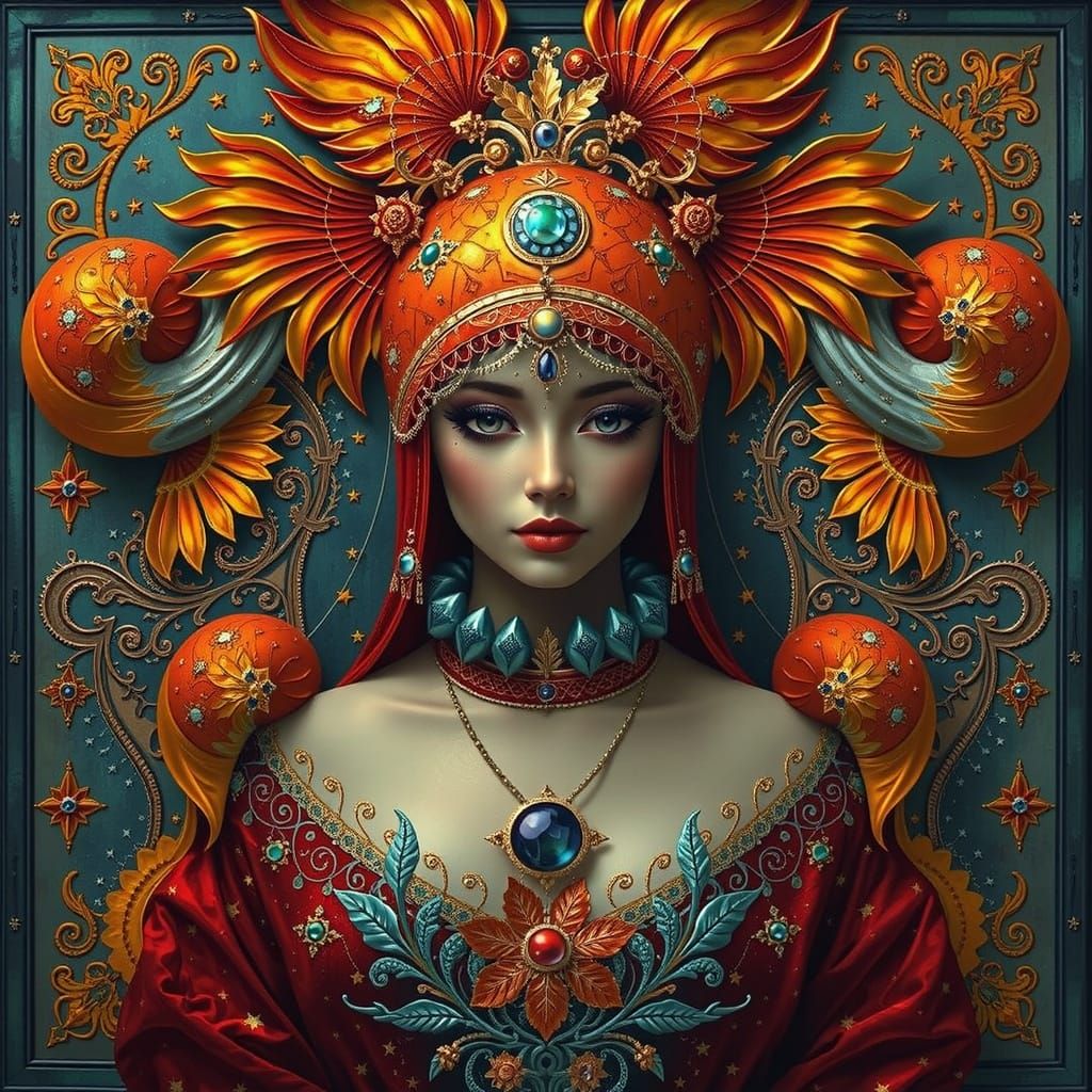 Surreal Photorealistic Glass Art with Vivid Curves