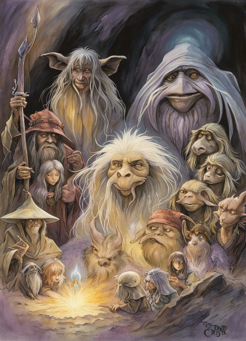The Dark Crystal: 1980s Fantasy Movie Poster