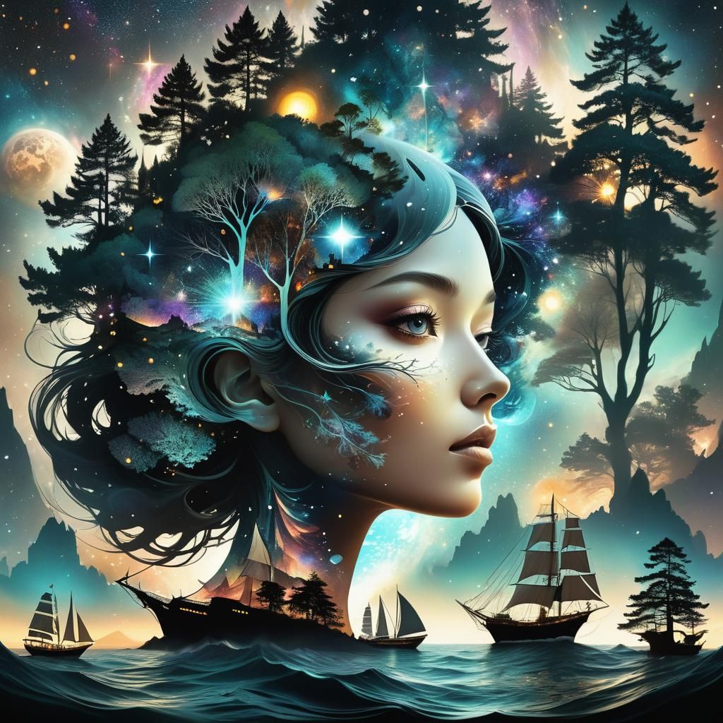 Surreal Galaxy Merges with Fantasy Realm