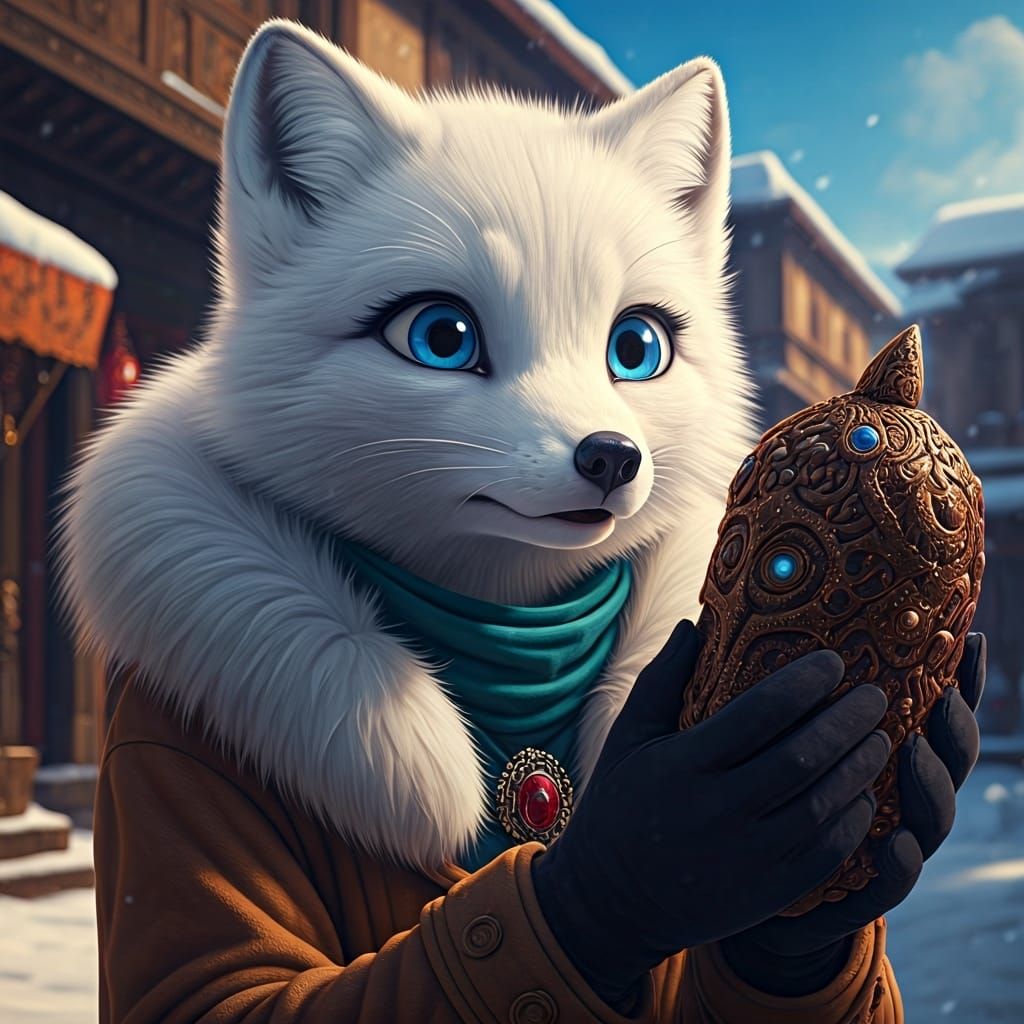 Arctic Fox Archaeologist Finds Arcane Idol
