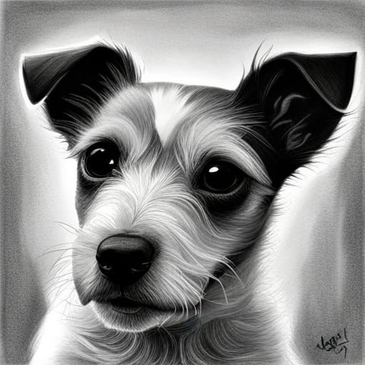 Jack Russell Terrier in Pokemon Style