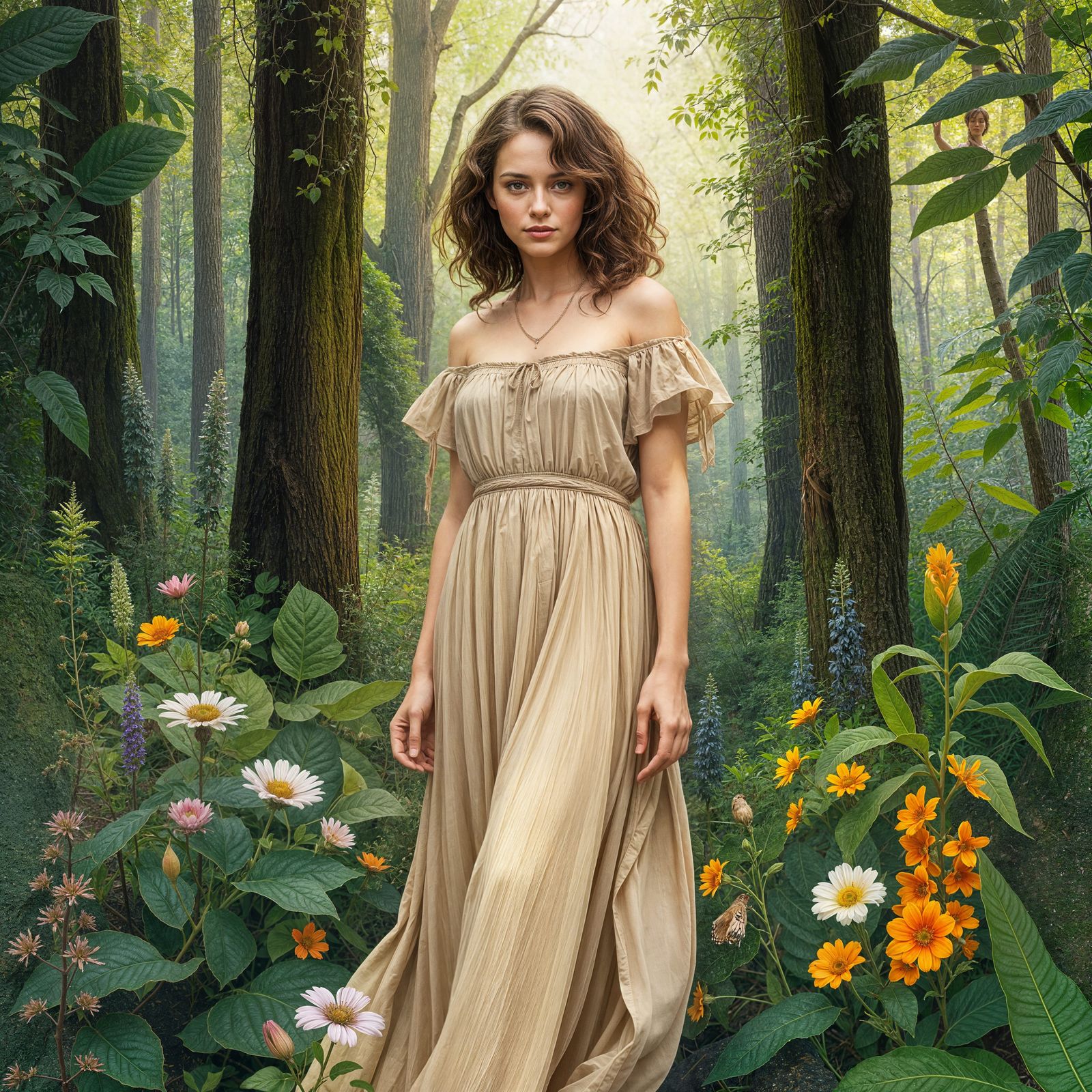 Naturalist Woman Portrait