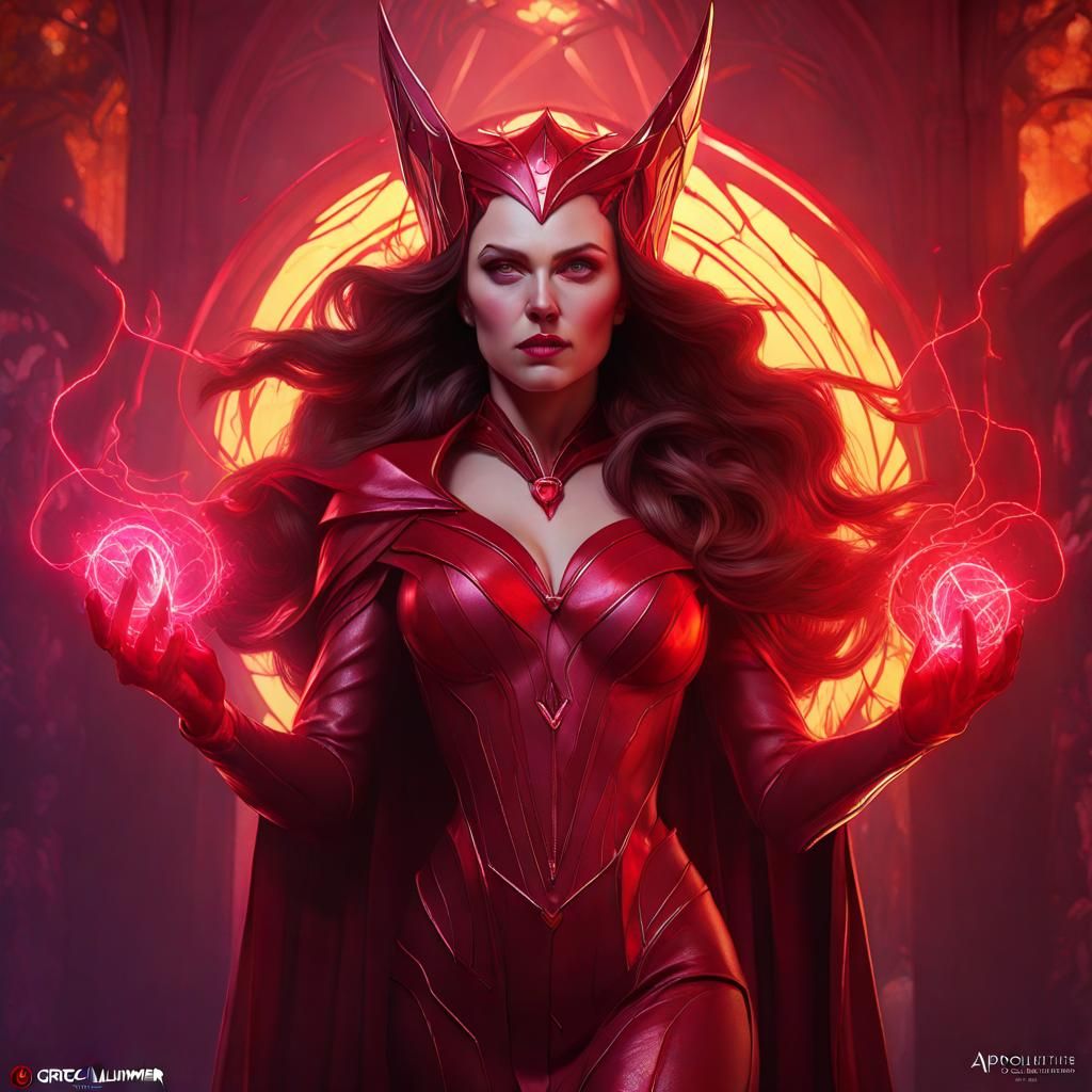 Mystic Scarlet Queen: Dark Fantasy Art