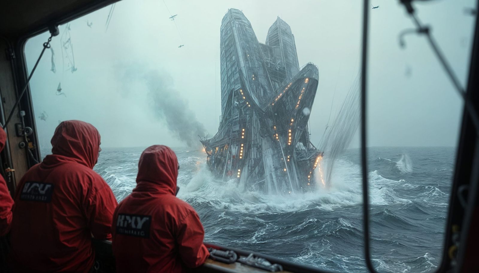 Fishermen Witness UFO Hovering Over Rough Seas