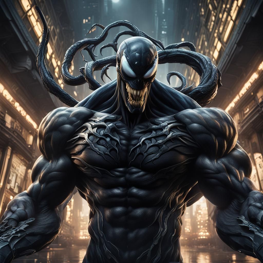 Venom Symbiote Hypnosis: Mind Control Concept Art